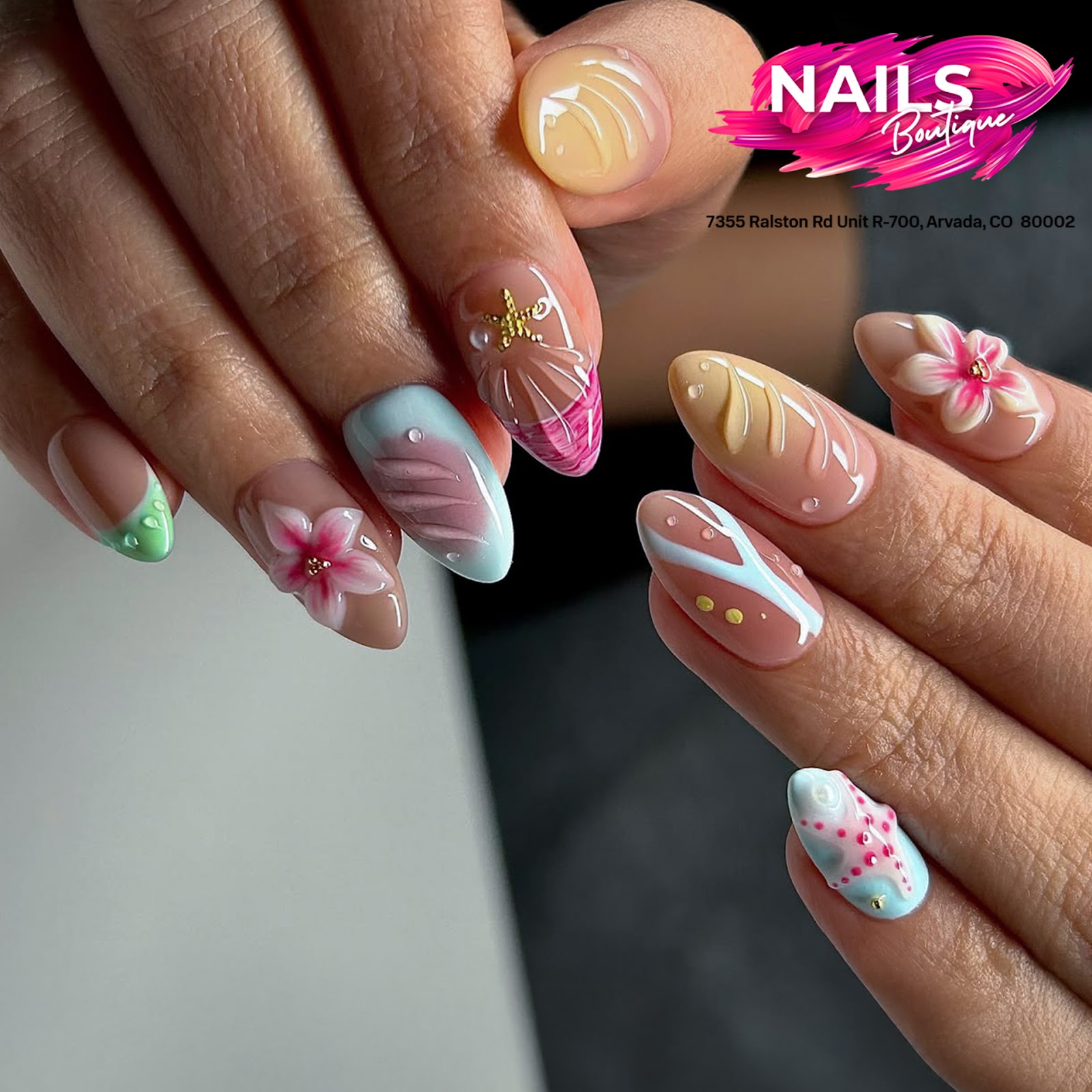 Nails Boutique nail work in Arvada, Colorado